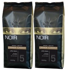 Кофе в зернах NOIR "GRANDE CLASSICO" (A-10), набор из 2 шт. по 1 кг