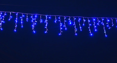 Гирлянда электрическая Мастерская Деда Мороза PVCICICLE-3*0.9-208LEDS-B МЕРЦАЮЩАЯ синий