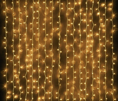 Гирлянда электрическая Мастерская Деда Мороза PVCL-2*1.5M-20-300LEDS-WW