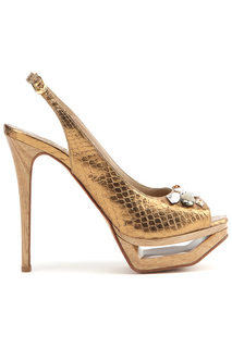 Туфли женские Le Silla 428020 золотистые 35 RU