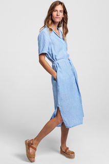 Платье-рубашка женское GANT 4503090 голубое 38