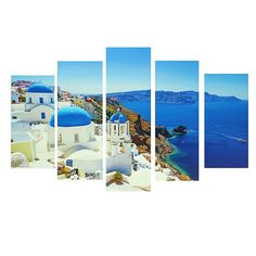 Модульная картина на подрамнике "Санторини", 80x140 см Сюжет