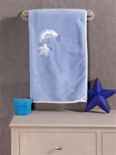 Плед хлопок/велюр Kidboo Teddy Boo Blue, 80x90 см
