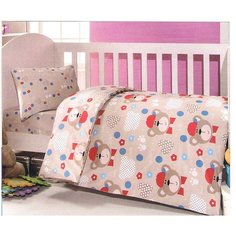 Комплект постельного белья Ups Pups Мишка бежевый, 3 предмета