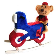 Качалка мягкая Тутси Медведь Пожарник