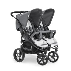 Коляска для двойни/погодок Hauck roadster duo slx grey/silver