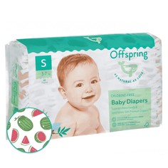 Трусики-подгузники Offspring Арбузы S (3-7 кг), 48 шт.