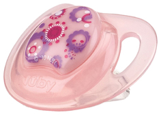Соска-пустышка Nuby силиконовая 6м+ розовый