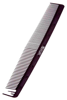 Расческа Dewal Carbon Bordo антистатическая узкая 22 см
