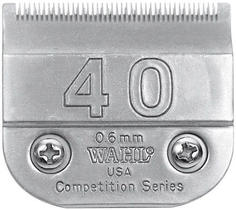 Сменный нож для кошки, собаки Wahl, Competition № 40 для машинок с гнездом А5, 0,6мм