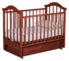 Кровать детская RIO Виктория - 2 с маятником вишня