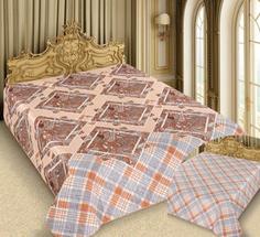 Покрывало полутораспальное Marianna, Barokko, 150*220 см, персиковый