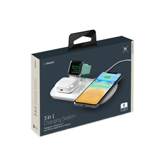 Беспроводное зарядное устройство Deppa 3в1:iPhone, Apple Watch, Airpods