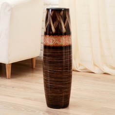 Ваза напольная керамика "Алисия" 14*60 см, бочка No Brand