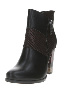 Ботильоны женские Shoobootique 1510-CZAR-100-BORD-165-F черные 37 RU