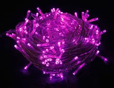 Новогодняя электрическая гирлянда Beauty Led EST200-3W10-1P 20 м розовый