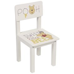 Стул детский Polini Kids Disney baby 105 S Медвежонок Винни, белый
