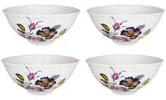 Набор салатников "Розочка" 1,0л 4шт. Солнечногорская керамика