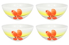 Набор салатников "Бабочка" 0,5л 4шт. Солнечногорская керамика