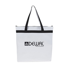 Сумка Dewal для парикмахерских инструментов, черно-белая, 43х44 см