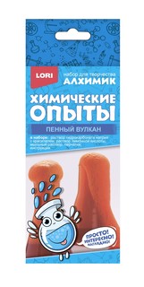 Набор Lori Алхимик Химические опыты Пенный вулкан красный