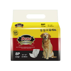 Подгузники для домашних животных Dono Male Pet Diaper одноразовое 8шт