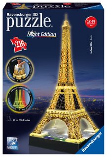 3D Пазл Ravensburger Ночная Эйфелева башня 216 элементов