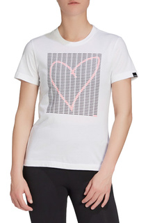 Футболка W ADI HEART T adidas