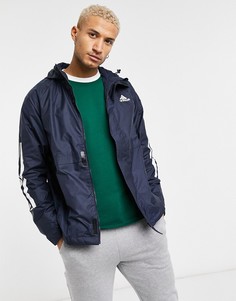 Темно-синяя куртка с тремя полосками adidas Outdoors-Темно-синий