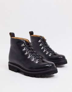 Черные кожаные походные ботинки Grenson-Черный