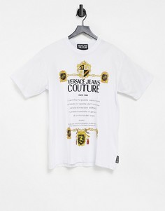 Черная футболка с логотипом Versace Jeans Couture-Черный цвет