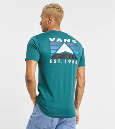 Зеленая футболка с принтом горы на спине Vans – эксклюзивно для ASOS-Зеленый цвет