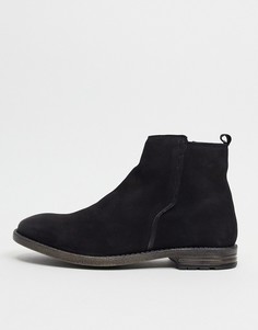 Черные кожаные ботинки челси в строгом стиле Dune-Черный цвет