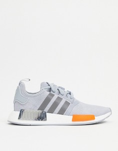 Серые кроссовки adidas Originals NMD_R1-Серый