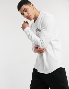 Оversized-свитшот в университетском стиле с вышивкой "Kreuzberg" на груди ASOS DESIGN-Белый