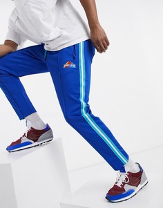 Синие зауженные джоггеры с логотипом сбоку в виде горы Tommy Jeans-Голубой
