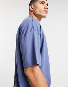 Синяя oversize-футболка ASOS DESIGN-Темно-синий