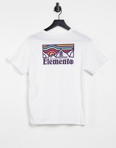 Белая футболка Element Landscape-Белый