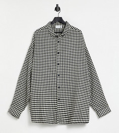 Рубашка в стиле oversized в крупную клетку ASOS DESIGN Plus-Черный цвет