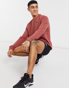 Красный флисовый свитшот с круглым вырезом Nike Running