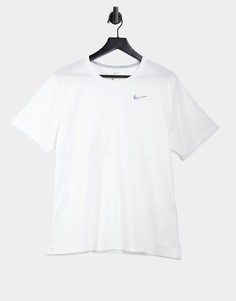 Белая футболка Nike Running Breathe-Белый