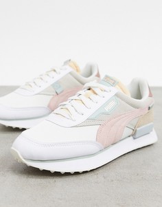 Бежево-розовые кроссовки Puma Future Rider-Бежевый