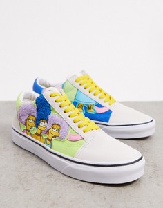 Кеды с разноцветными вставками Vans X The Simpsons The Bouviers Old Skool-Мульти