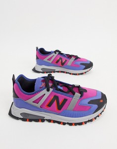 Розовые кроссовки в утилитарном стиле New Balance X-Racer-Розовый цвет