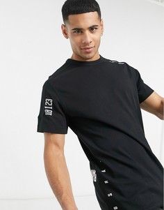 Черная футболка с принтом на рукаве G-Star-Черный цвет