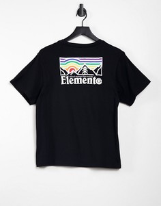 Черная футболка с пейзажным принтом Element-Черный цвет