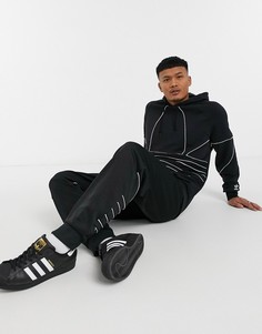 Черные джоггеры с логотипом-трилистником adidas Originals-Черный