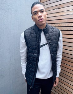 Черный дутый жилет Free Country-Черный цвет