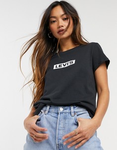 Черная футболка с прямоугольным логотипом Levis-Черный цвет Levis®
