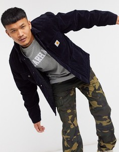 Темно-синяя вельветовая куртка Carhartt WIP Michigan-Темно-синий